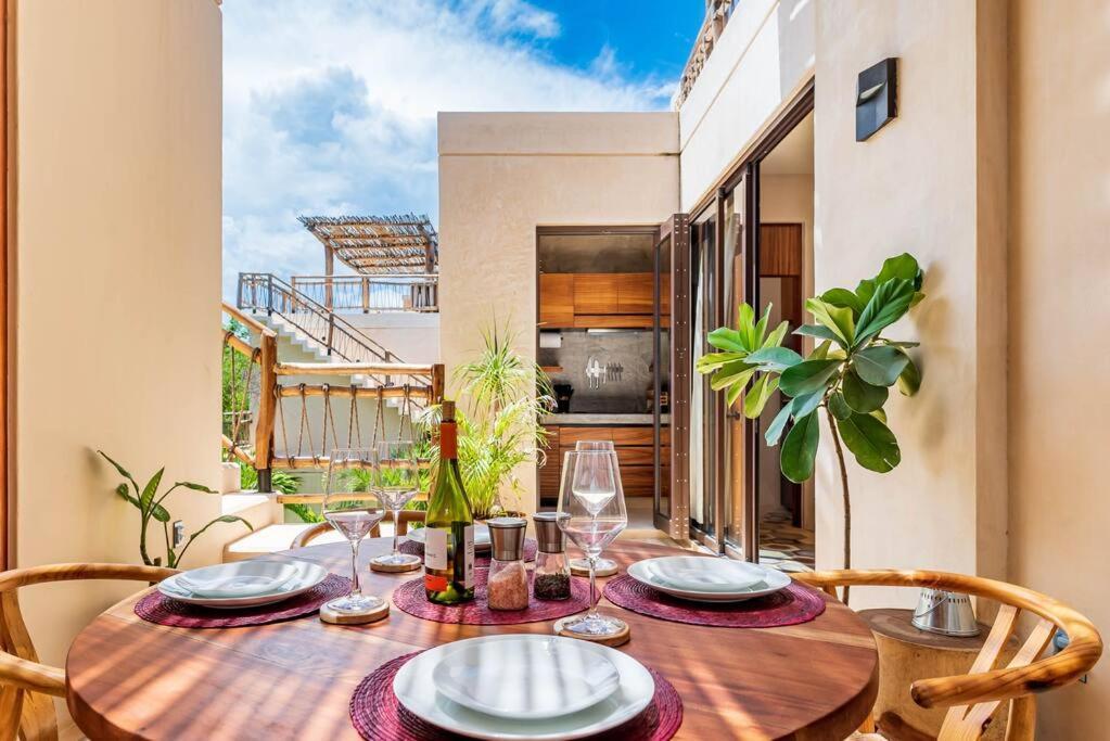 @Villa.Akbal- 2Bd Rooftop W/ Open Dinning Room Tulum Ngoại thất bức ảnh